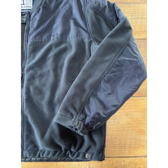 Mens Black 511 Tactical Series Fleece Nylon Full Zip Security Workwear‎ Jacket L - Picture 3 of 10